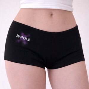 Women's X-Pole Black Booty Shorts
